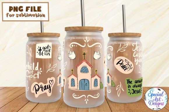 Christian Church Art 16 Oz Glass Wrap Crafts