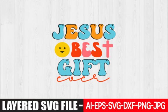 Jesus Best Gift Ever Retro Design Crafts