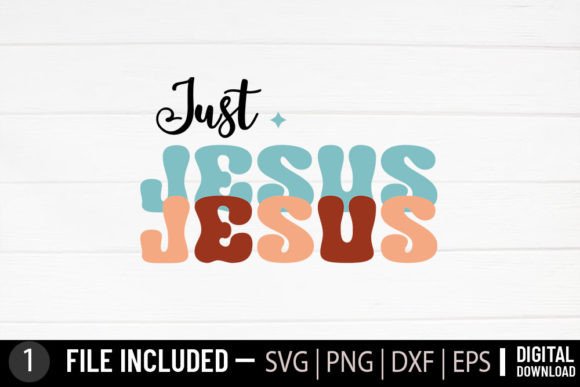 Just Jesus - Jesus Christian Retro Crafts