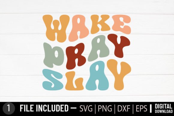 Wake Pray Slay - Jesus Christian Retro & Crafts